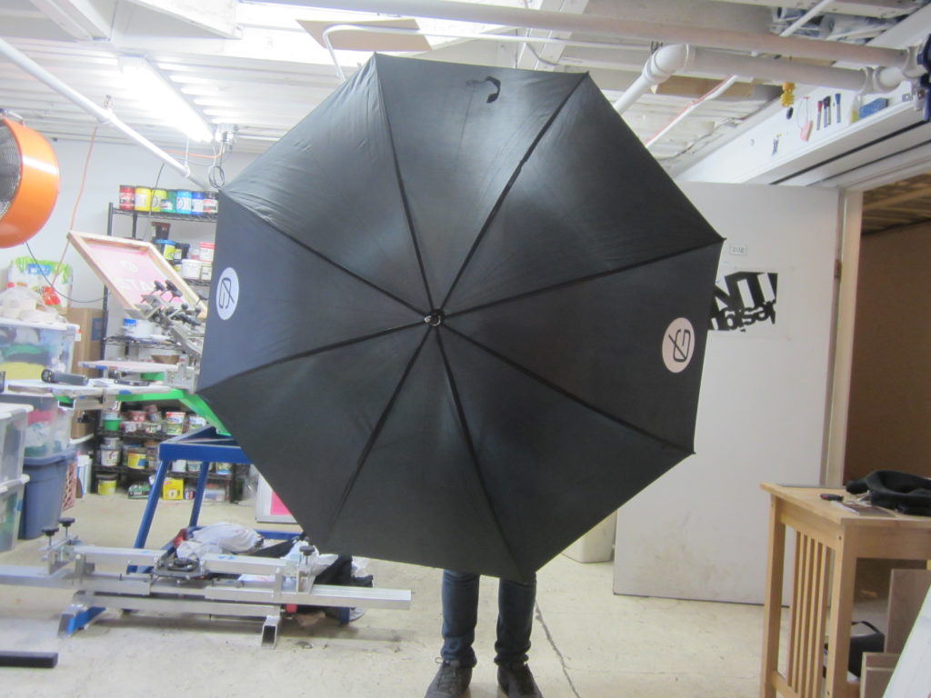 final screen printed umbrella