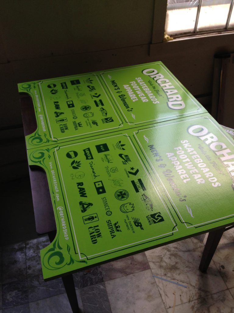 both signs were screen printed successfully