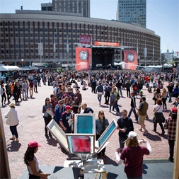 live printing at boston calling 2015