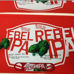 initial packaging treatment for sam adams and rebel ipa